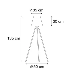 Lampadaire d'extérieur moderne noir IP44 avec LED solaire - Virginia