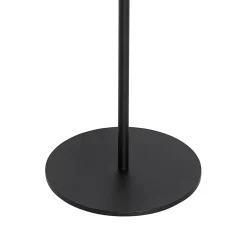 Lampadaire d'extérieur noir avec LED à intensité variable sur 3 niveaux sur énergie solaire - Ferre