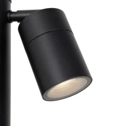 Lampadaire d'extérieur noir 80 cm IP44 réglable 2 lumières - Duo