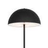 Lampadaire d'extérieur noir rechargeable à 3 niveaux de luminosité - Keira