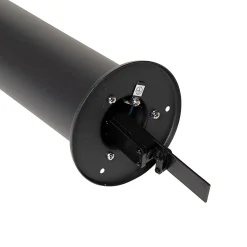 Lampadaire d'extérieur noir avec abat-jour fumé 70 cm - Odense