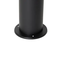 Lampadaire d'extérieur noir avec abat-jour fumé 70 cm - Odense