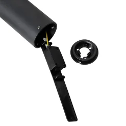 Lampadaire d'extérieur noir 50 cm 2 lumières orientables - Duo