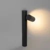 Lampadaire d'extérieur noir 50 cm réglable - Duo