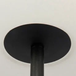 Lampadaire d'extérieur noir avec abat-jour blanc IP65 25 cm - Virginia