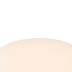 Lampadaire d'extérieur noir avec abat-jour blanc IP65 25 cm - Virginia