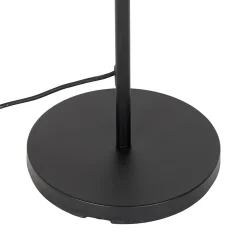 Lampadaire d'extérieur rustique noir avec bambou avec LED - Kaiser