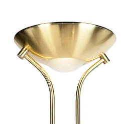 Lampadaire doré avec lampe de lecture avec LED et variateur - Diva 2