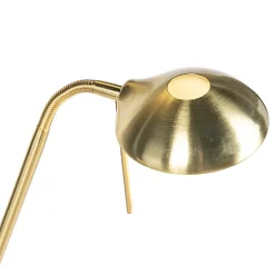 Lampadaire doré avec lampe de lecture avec LED et variateur - Diva 2