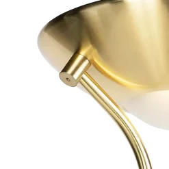Lampadaire doré avec lampe de lecture avec LED et variateur - Diva 2
