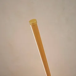 Lampadaire doré design LED minimaliste variateur intégré 150 cm - Sloane