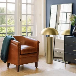 Lampadaire droit Champi en métal H97cm doré - Atmosphera