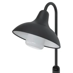 Lampadaire E27 Ferdie 25W IP44 GoodHome gris anthracite