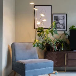 Lampadaire en acier avec LED et variateur tactile - Sixties Trento