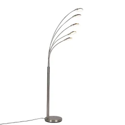 Lampadaire en acier avec LED et variateur tactile - Sixties Trento