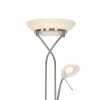 Lampadaire en acier avec LED et variateur d'intensité avec liseuse - Empoli