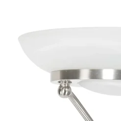 Lampadaire en acier avec LED et variateur d'intensité avec liseuse - Empoli
