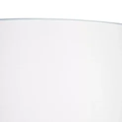 Lampadaire en acier avec abat-jour blanc et liseuse - Jelena