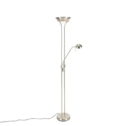 Lampadaire en acier avec lampe de lecture avec LED dimmable en Kelvin - Diva