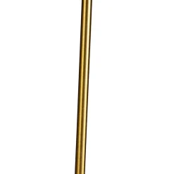 Lampadaire en bronze avec abat-jour en lin blanc 45 cm réglable - Parte