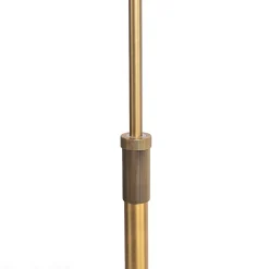 Lampadaire en bronze avec abat-jour blanc et bras réglable - Ladas Deluxe