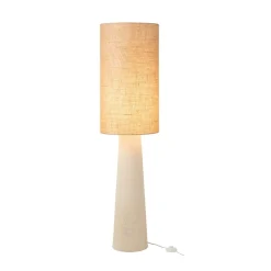 Lampadaire en jute et fibre de verre (35x35x140 cm - Beige foncé)