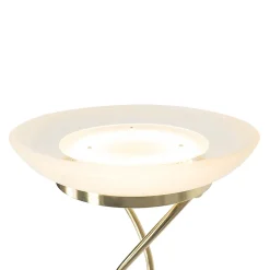 Lampadaire en laiton avec lampe de lecture avec LED et variateur - Empoli