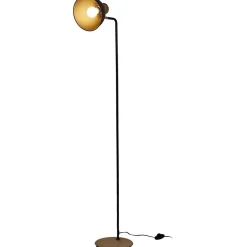 Lampadaire en métal noir 145 cm