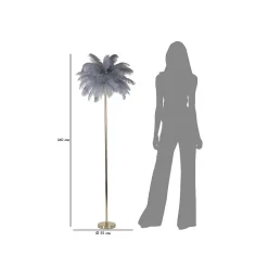 Lampadaire en métal Palm 55x160 cm