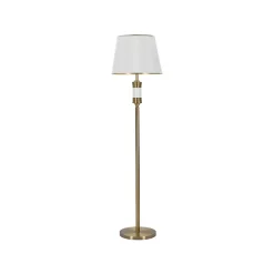 Lampadaire en Métal "Whity" 160cm Blanc & Or