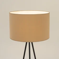 Lampadaire en tissu/PVC/acier 1 lampes 40x40x135cm Sollux