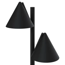 Lampadaire Eriksson taille M LED intégrée 1200lm 17W IP44 GoodHome noir