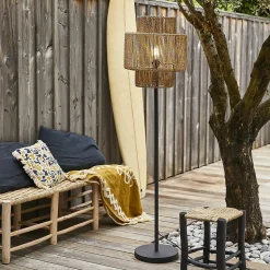 Lampadaire extérieur Cacun E27 15W IP44 jacinthe d'eau H.161 x Ø40 cm