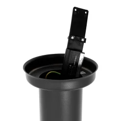 Lampadaire extérieur moderne gris foncé avec opale 110 cm IP44 - Rox