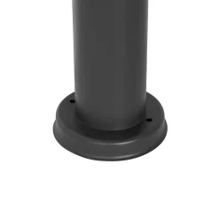 Lampadaire extérieur moderne gris foncé avec opale 110 cm IP44 - Rox