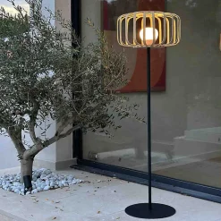 Lampadaire extérieur sans fil STANDY BAMBOU H150cm