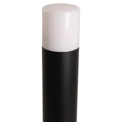 Lampadaire extérieur 'Torcia' hauteur 80 cm, en métal et plastique noir, E27