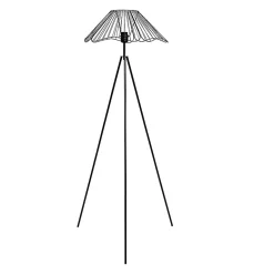 Lampadaire filaire métal Hibiscus noir Ostaria