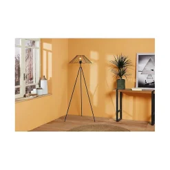 Lampadaire filaire métal Hibiscus noir Ostaria