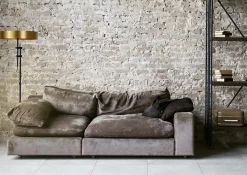 Lampadaire GIADA en acier avec 2xE27 - Or Mat / Laiton - Lucide