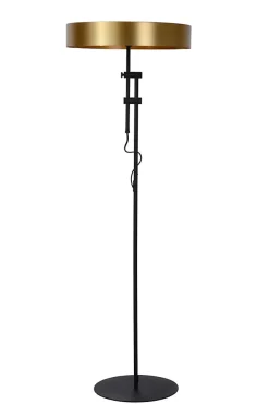 Lampadaire GIADA en acier avec 2xE27 - Or Mat / Laiton - Lucide