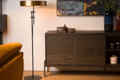 Lampadaire GIADA en acier avec 2xE27 - Or Mat / Laiton - Lucide