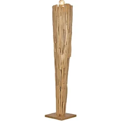 Lampadaire H. 171 cm assemblage bouts de bois de teck massif - ED