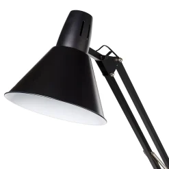 Lampadaire Harchies GoodHome E27 noir mat