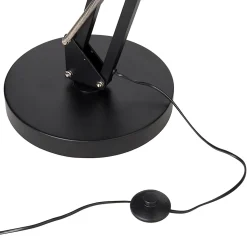 Lampadaire Harchies GoodHome E27 noir mat