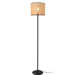 Lampadaire Helens E27 154 x 30 cm noir beige lux.pro