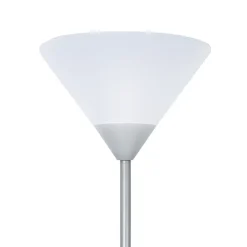 Lampadaire incandescent E27 gris mat