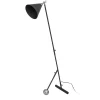 Lampadaire Industriel "Celeste" 148cm Noir & Argent