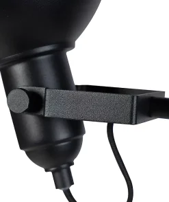 Lampadaire industriel noir avec or 3 lumières - Tommy