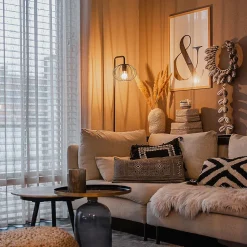 Lampadaire industriel noir 23 cm - Margarita